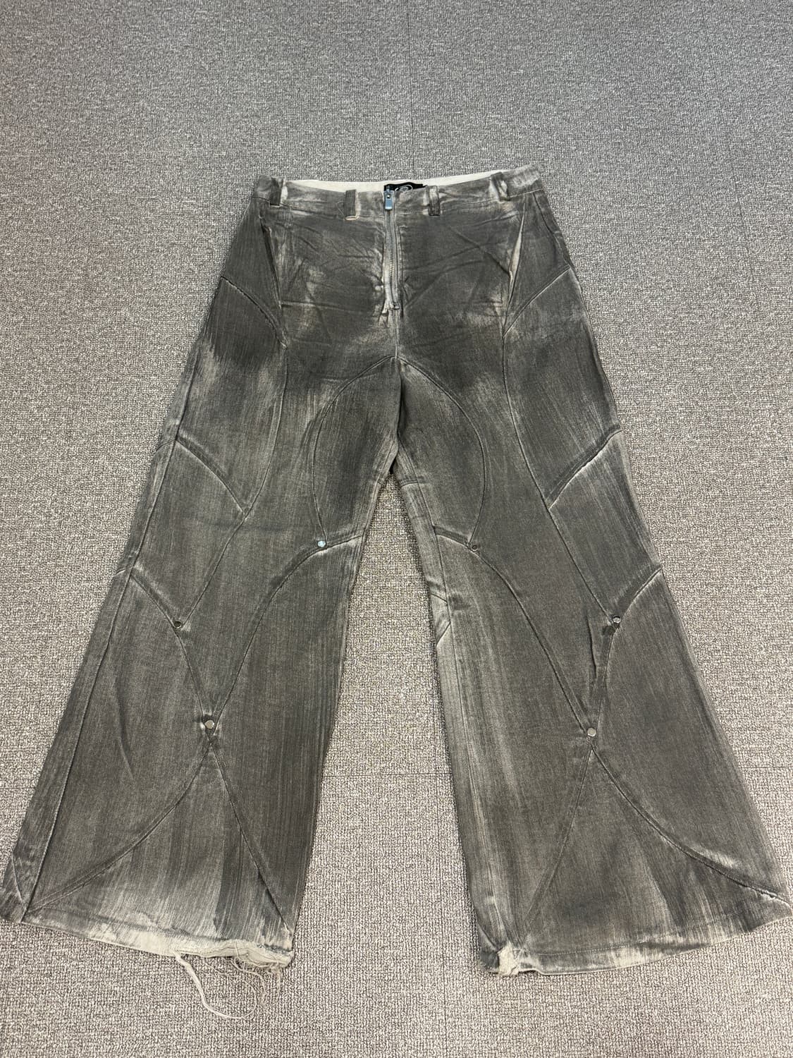 FRKM SCD 디스트로이드 워싱 플레어 팬츠 L  상품이미지7