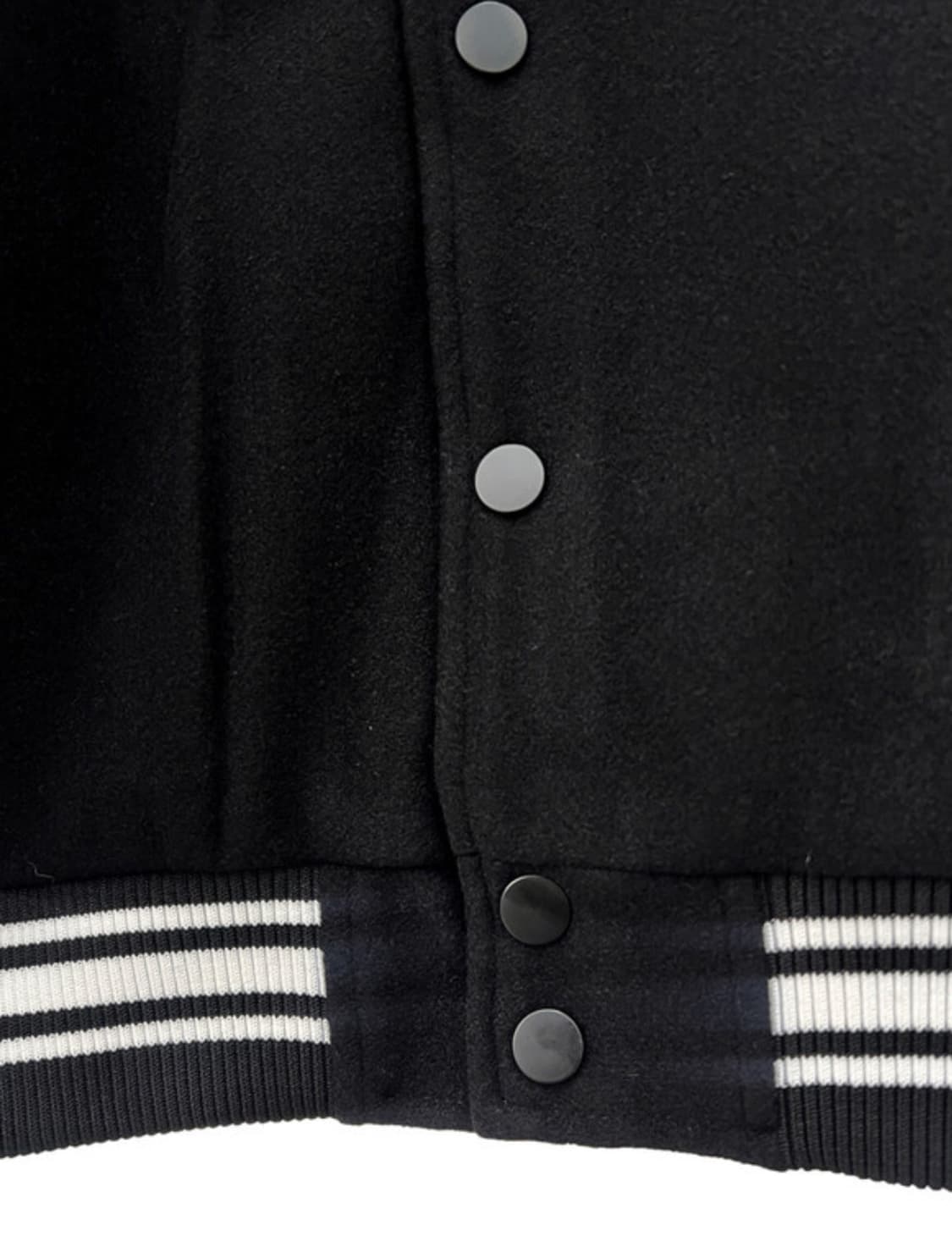 스투시 컴피티션 바시티 자켓 블랙 L 상품이미지5