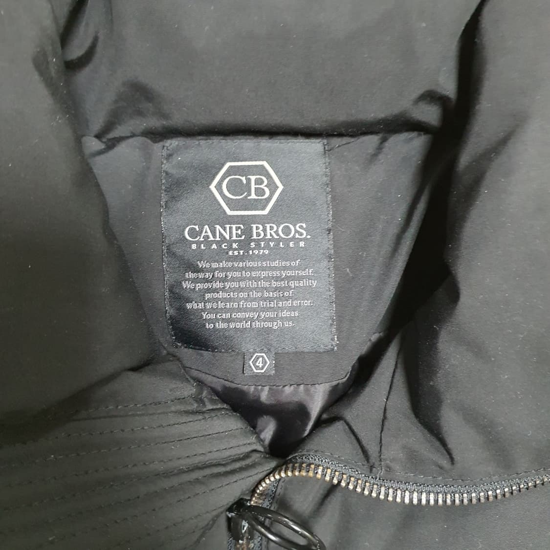 ✨ (바배) 카네 브로스 블랙 패딩 상품이미지3