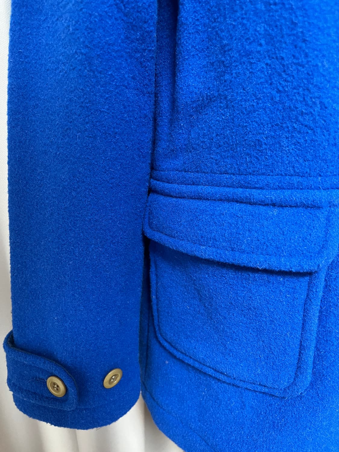 No.2 로열 블루 우드 토글 더플 반코트  상품이미지5