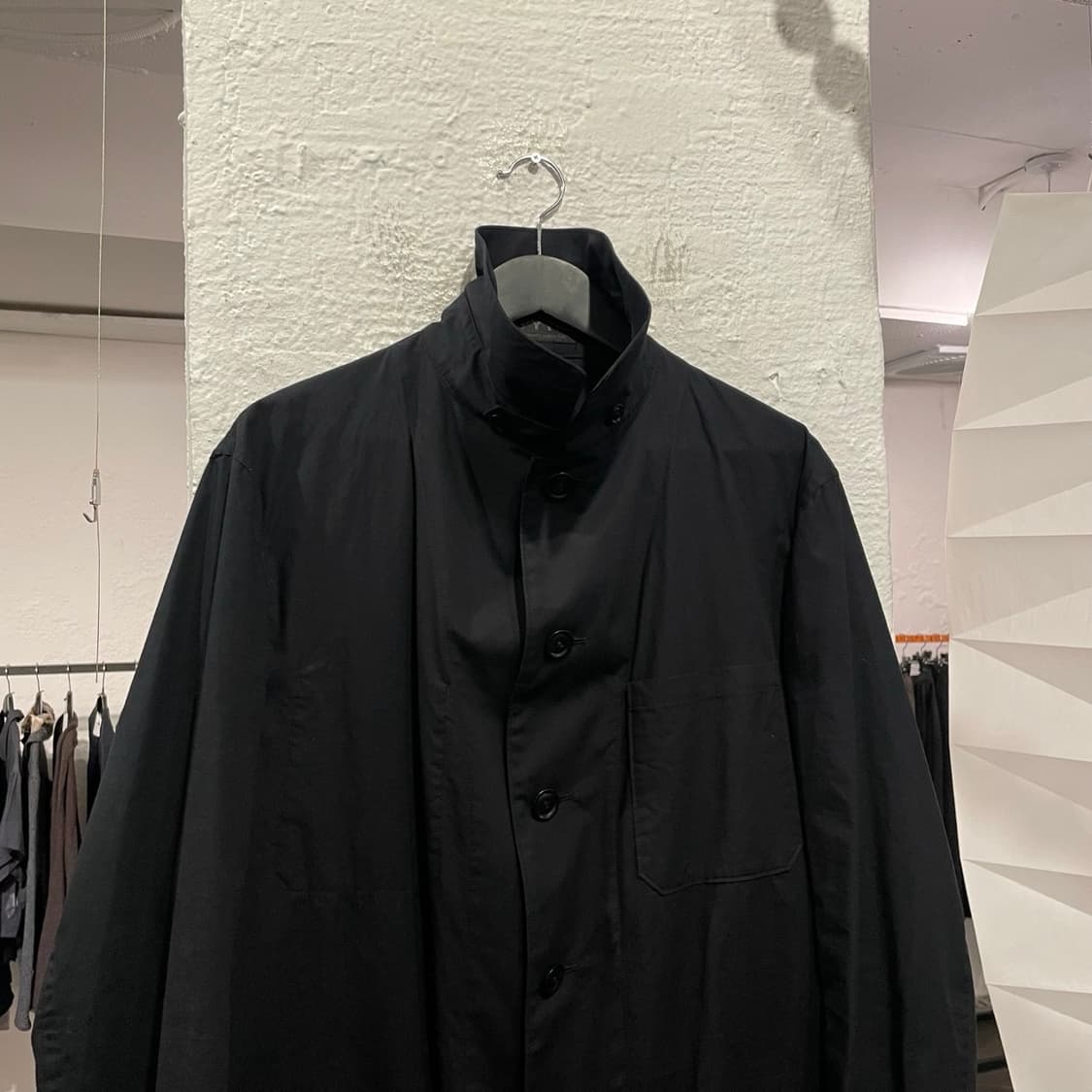 요지야마모토 하이넥 셔츠 코트 상품이미지2