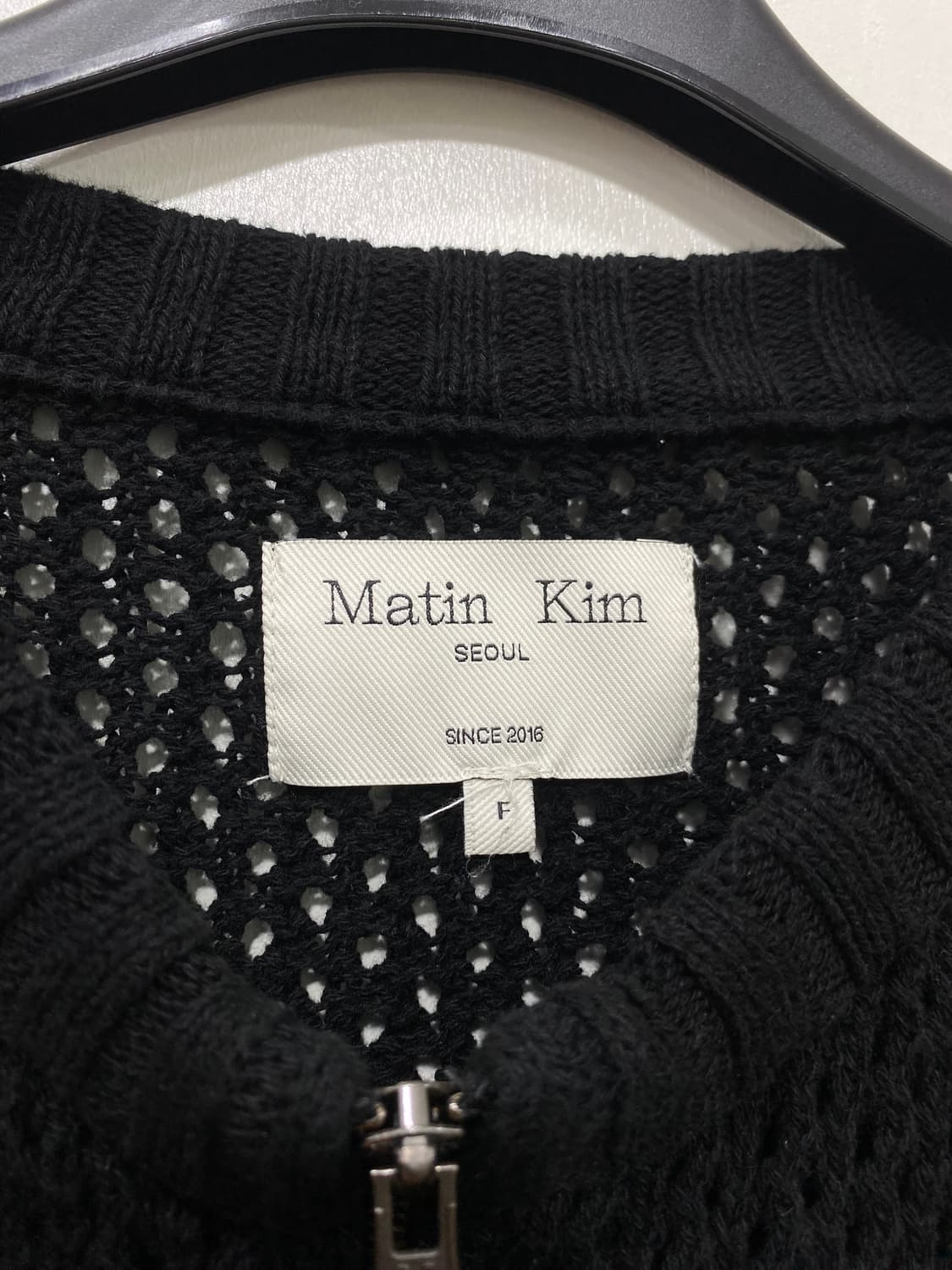 마뗑킴 백로고 니트집업 F 상품이미지7