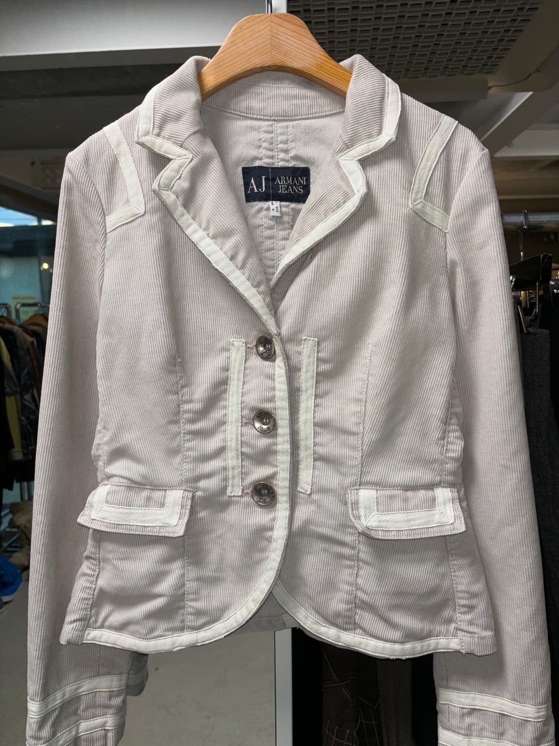 아르마니 진스 코듀로이 자켓 상품이미지3