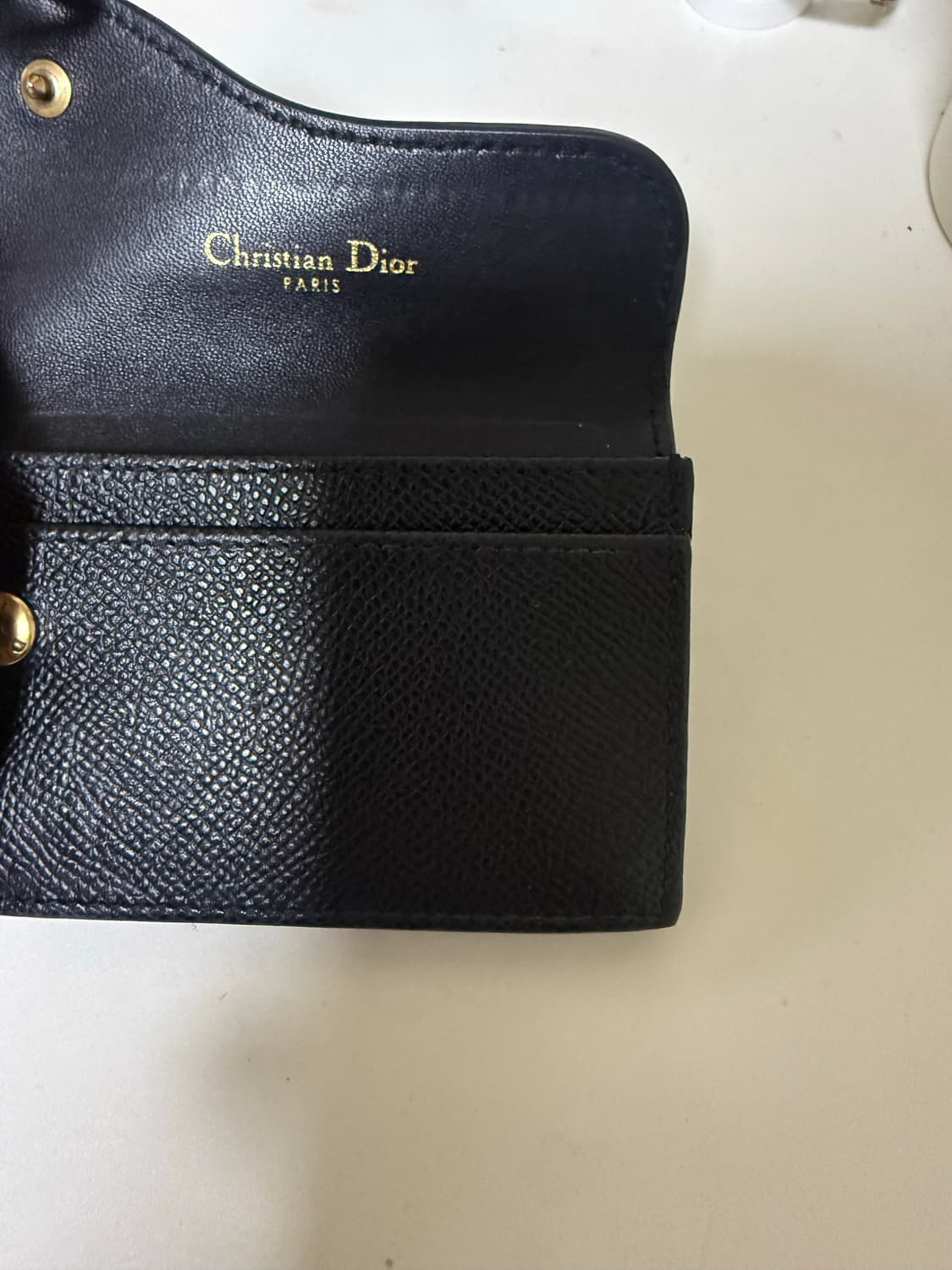 디올 새들 카드 지갑 (블랙) 상품이미지4