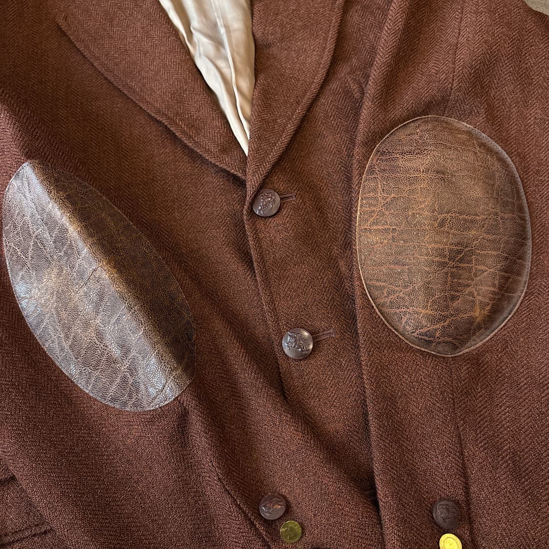 버버리 정품 브라운 울 블레이저 자켓  상품이미지5