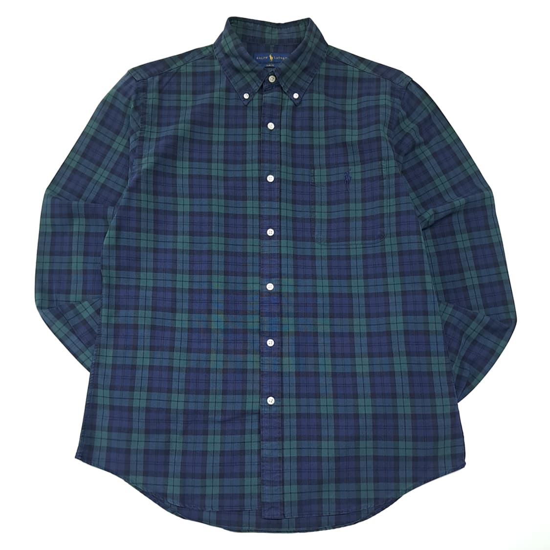 CL899 L 폴로 슬림핏 블랙워치 타탄체크 셔츠 남방 상품이미지1