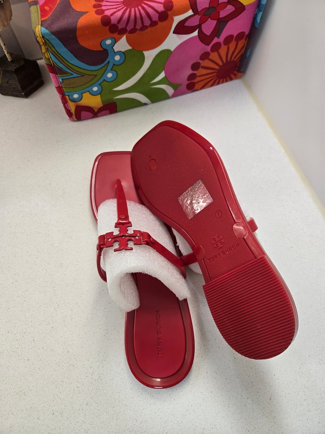 토리버치 레드 젤리 샌들 정품  미착용 새상품 가격인하 상품이미지6