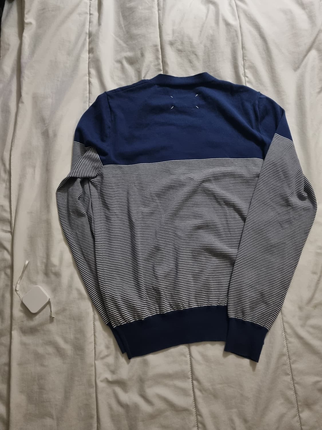 Maison margiela navy stripe cardigan L 상품이미지2