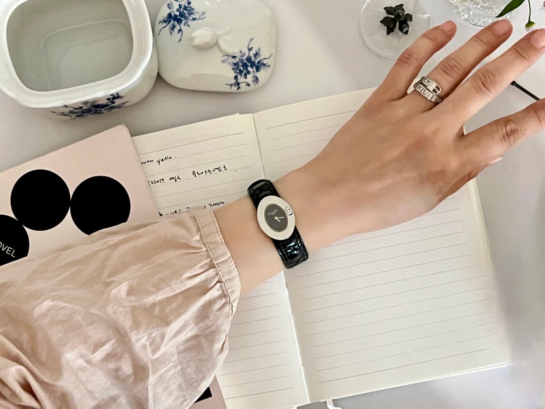 DIOR 레이디디올 까나쥬 스트랩 디올 시계 상품이미지6