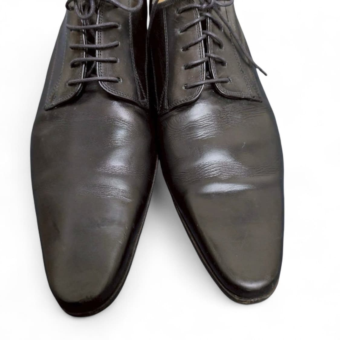 돌체앤가바나 레더 플레인토 더비슈즈 상품이미지4