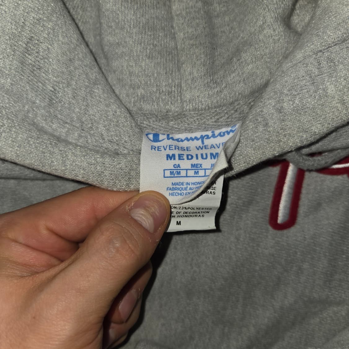 챔피온 빅로고 리버스위브 후드티 (M)
 상품이미지4