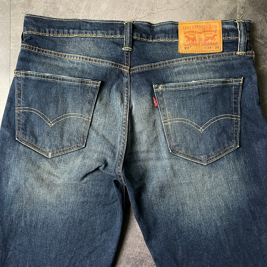 LEVI'S 리바이스511 슬림 스트레이트핏 워싱 데님 팬츠 A00598 상품이미지7