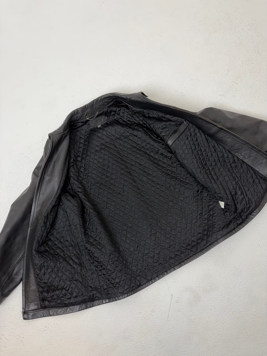 00s J.crew Leather Coat (black) 상품이미지6