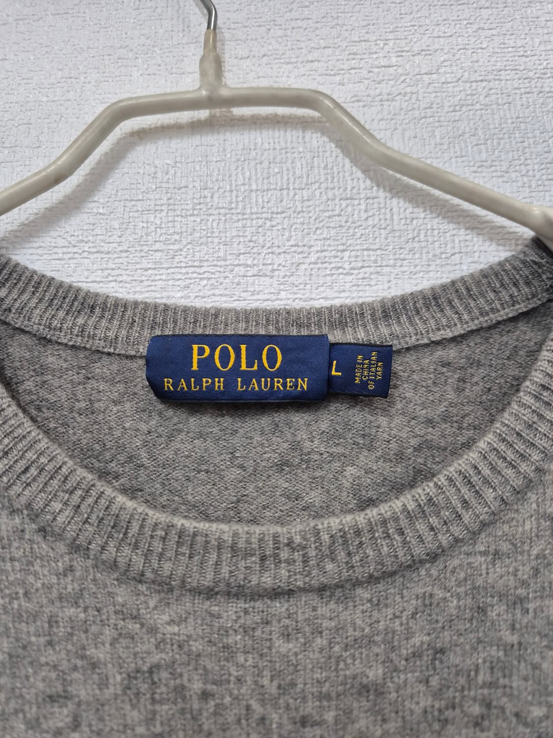 폴로 메리노울  회색 니트 / 55반~66(정품) 상품이미지5