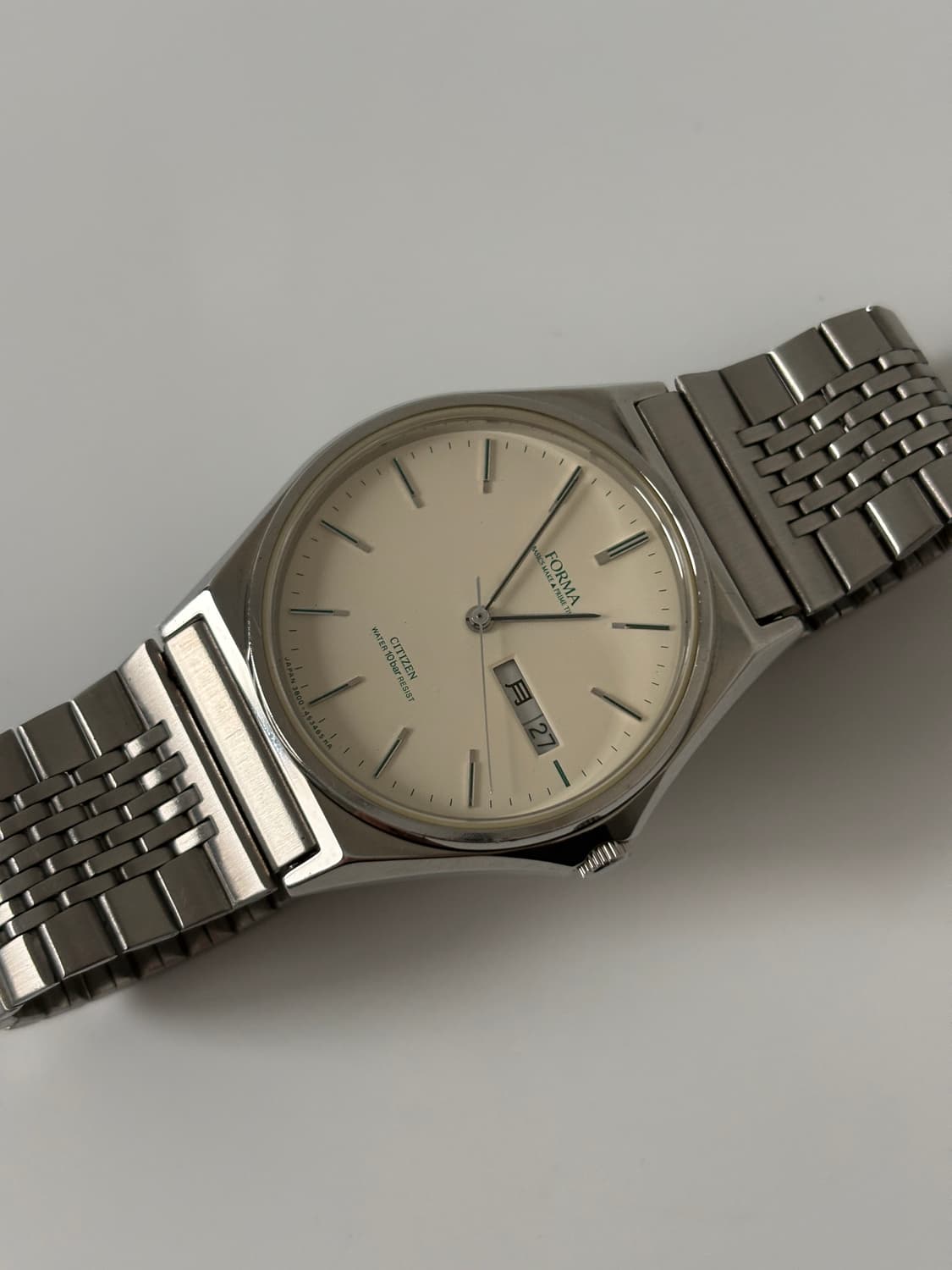 시티즌 1990년대 Forma 크림 다이얼 실버 쿼츠 남성 상품이미지4