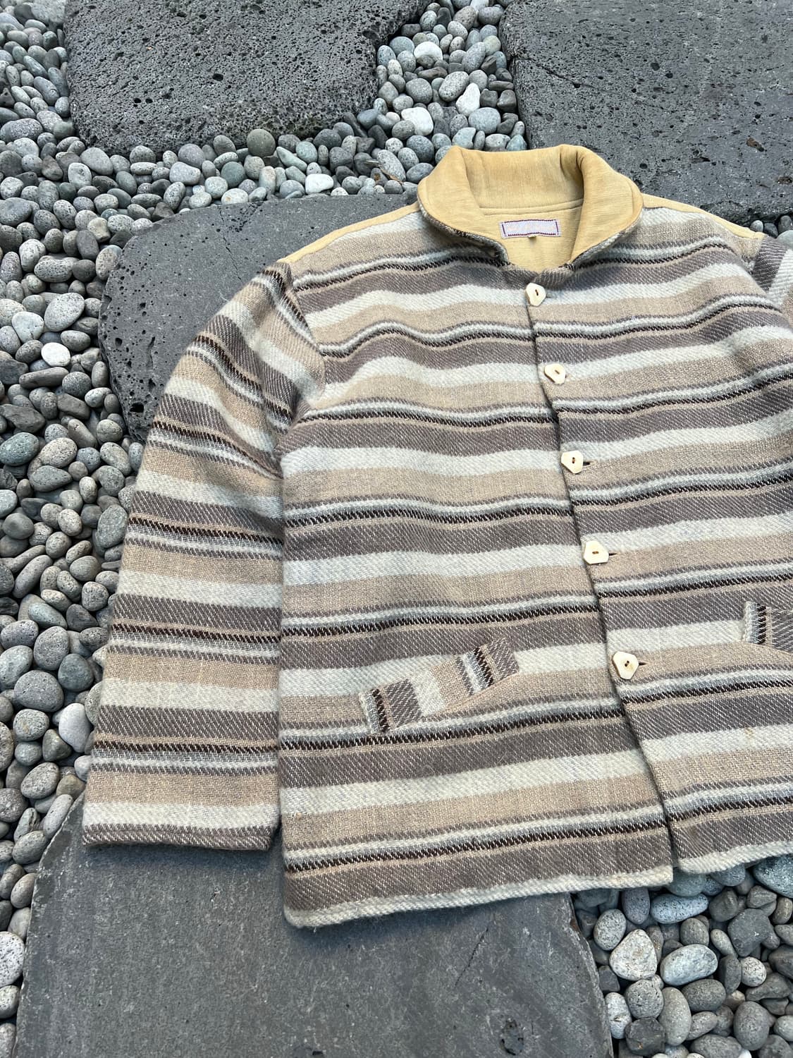 VINTAGE NATURALLY KOMODO 핸드메이드 우븐울자켓 상품이미지3
