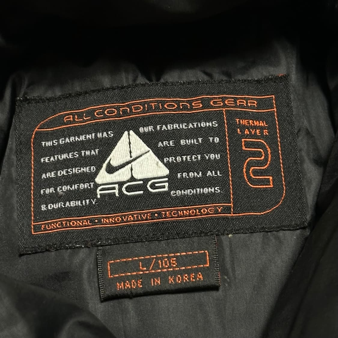 L 나이키 acg 블랙 패딩 베스트 상품이미지4