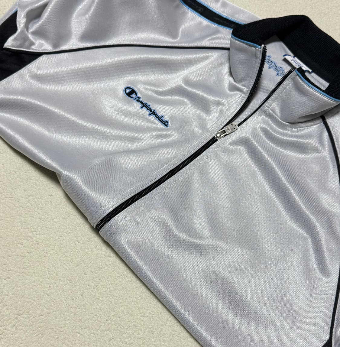 챔피온 일본 유광실버/블랙 져지 상품이미지5