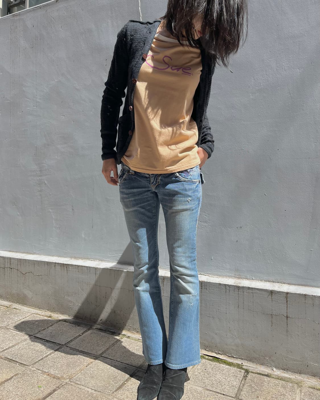 히스테릭 글래머 플레어 부츠컷 데님 팬츠   상품이미지1
