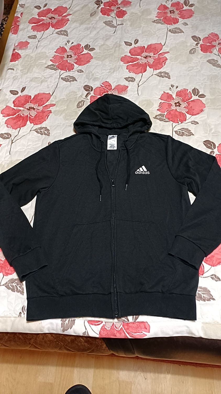 아디다스 춘추용후드집업 실측100 가슴55 기장68 상품이미지1