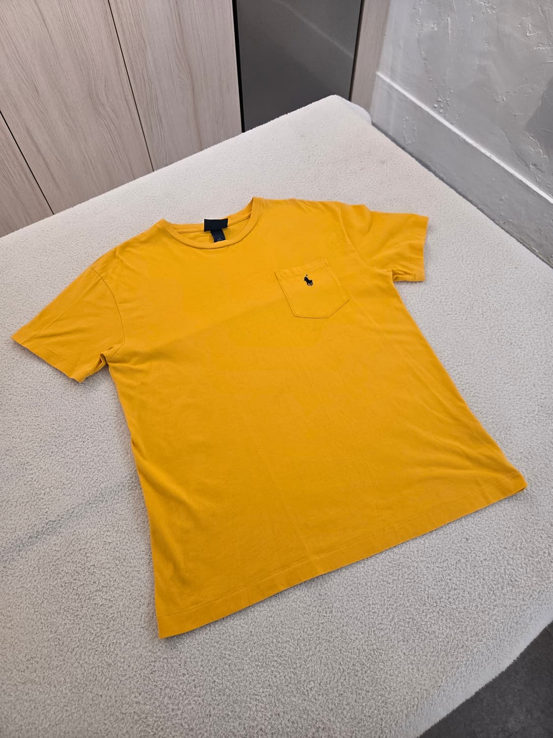 폴로 랄프로렌 포켓 반팔 티셔츠 옐로우 S 상품이미지3