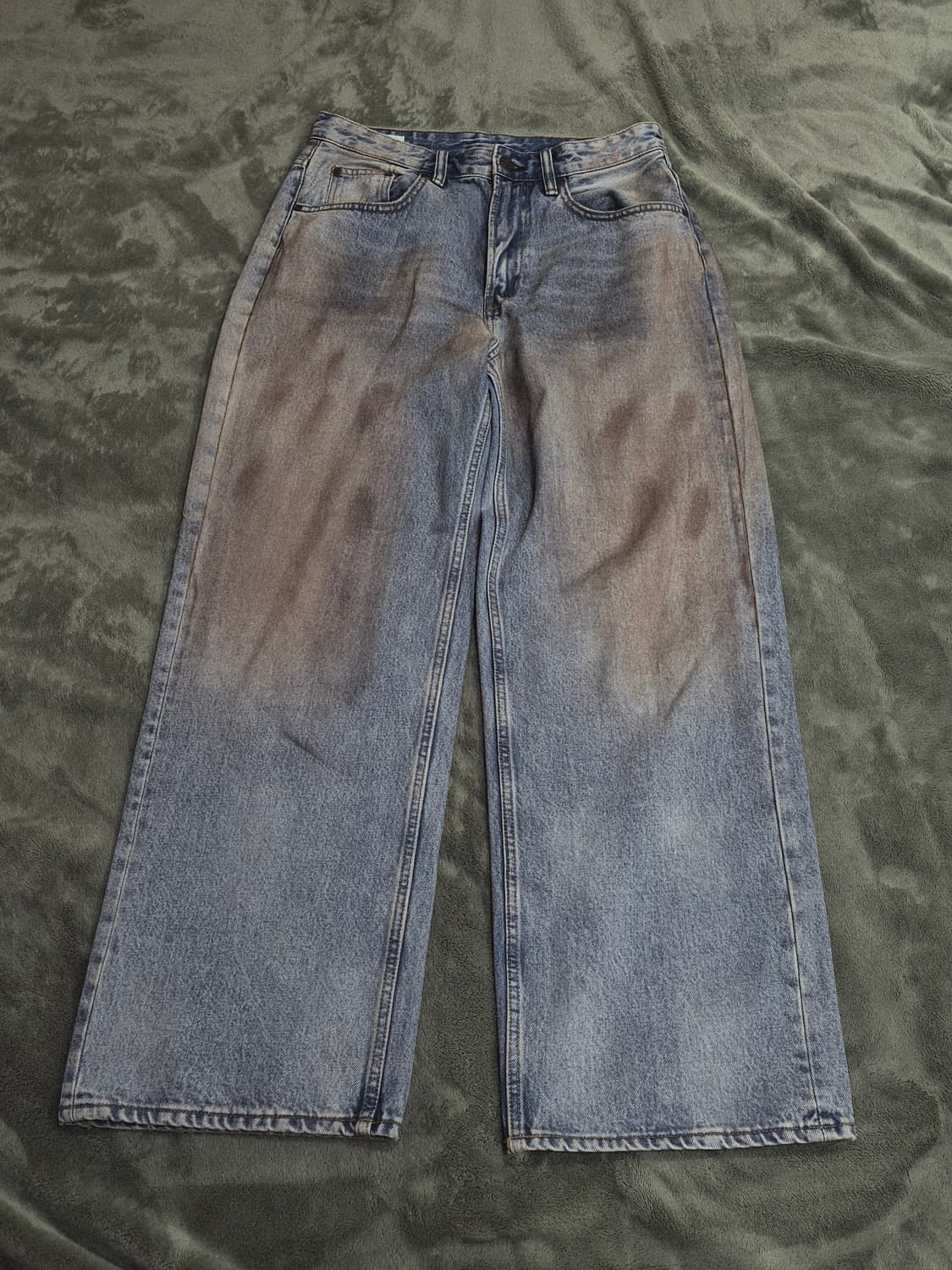 Zara 자라 빈티지 효과 배기진 상품이미지3