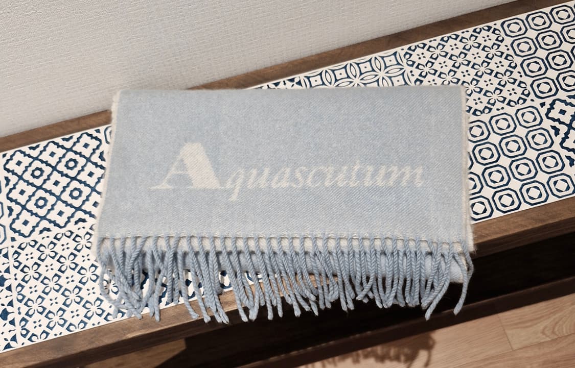 아쿠아스큐텀 캐시미어 목도리 머플러 상품이미지1