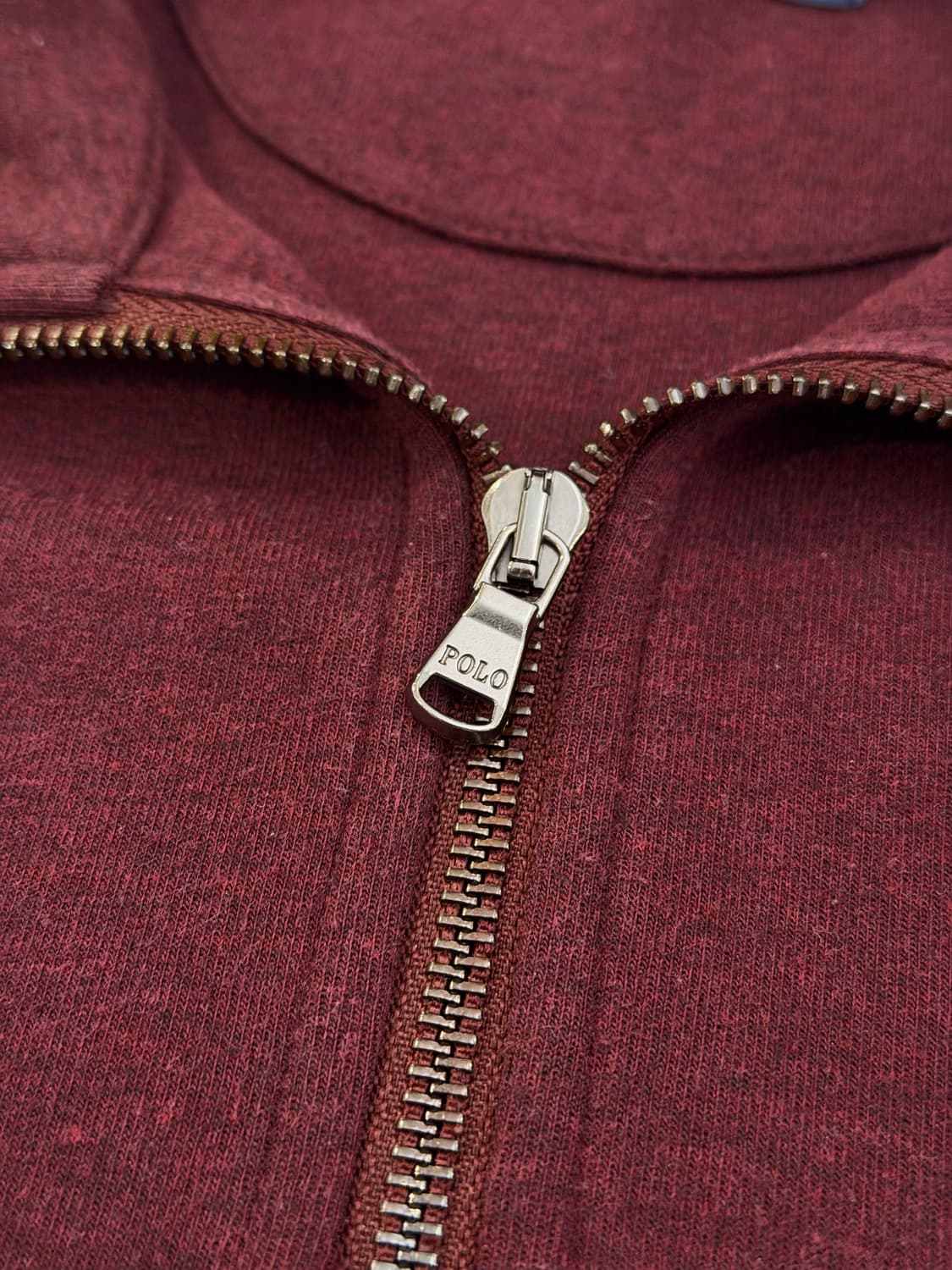 폴로 랄프로렌 맨투맨 반집업 스웻셔츠 버건디 상품이미지3