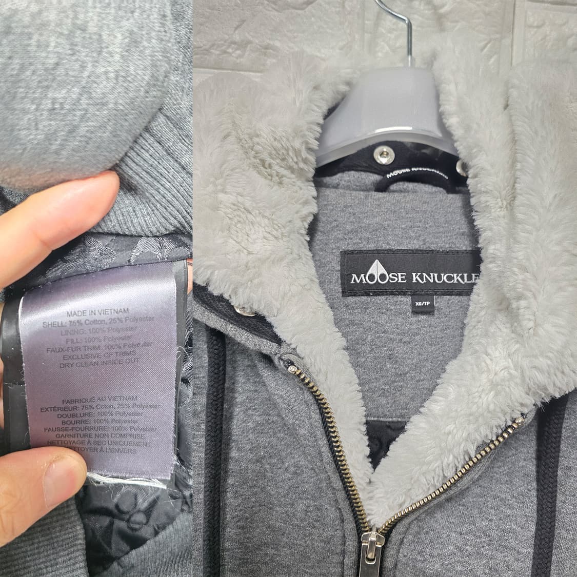 택포) 무스너클 버니스웨터 후드집업 S 상품이미지2