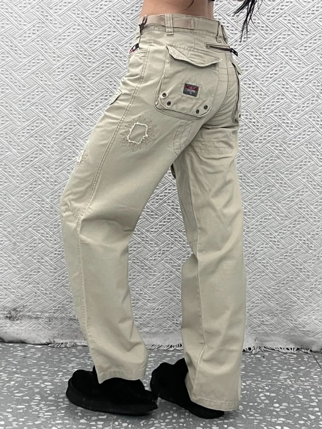 푸부 FUBU 스트릿 펑크 아일렛 스터드 카고팬츠 30인치 C12280 상품이미지1