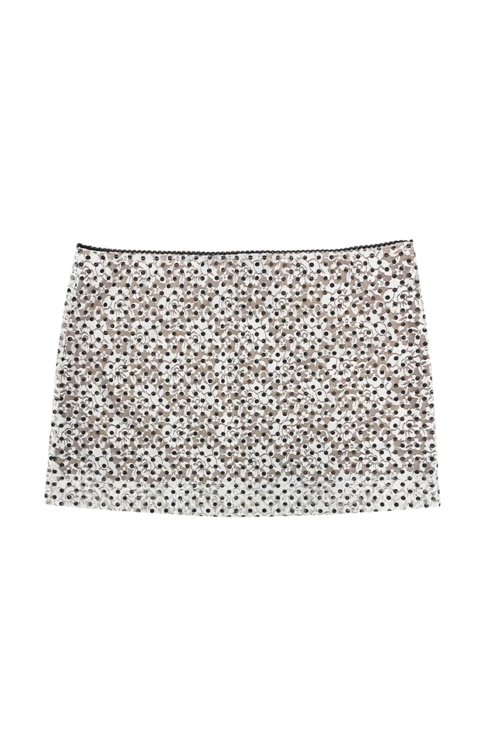 투머치택스 LACE MESH MINI SKIRT (DOT) 상품이미지3