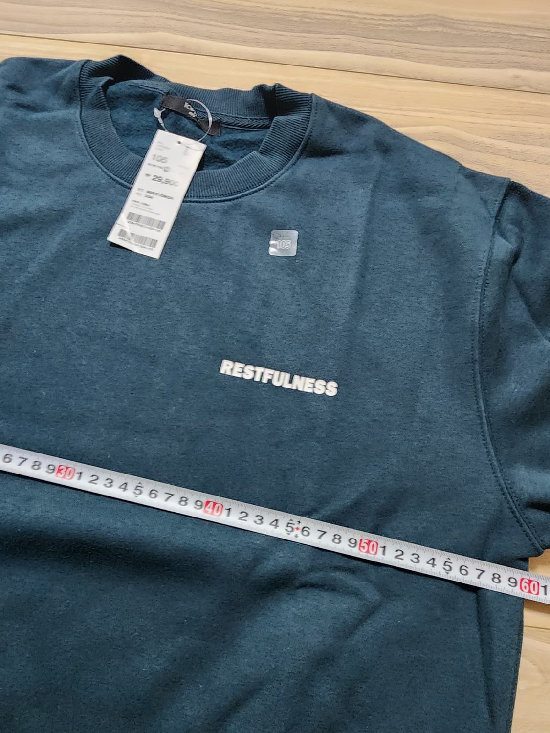 탑텐맨투맨티셔츠다크그린105사이즈 상품이미지4