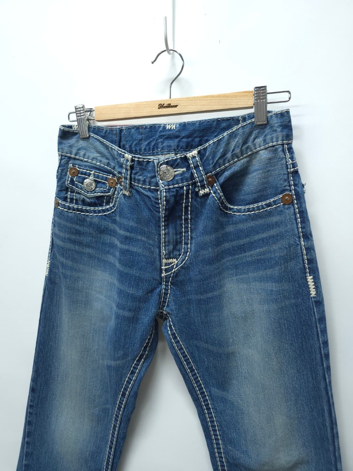 트루릴리전 여성 조이 슈퍼티 중청 데님(28) 상품이미지2