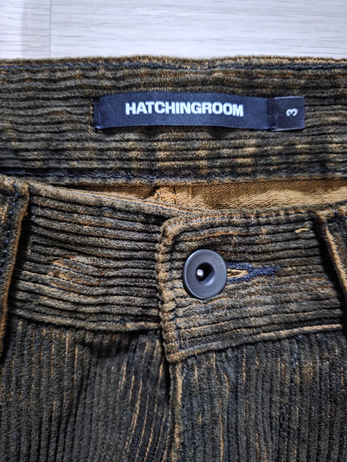 해칭룸 블랭크 팬츠 코듀로이 토바코 3(M) 상품이미지2