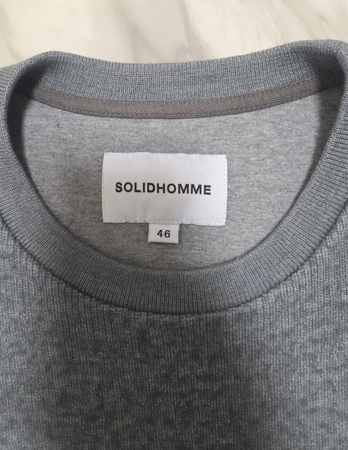 솔리드옴므 그레이 니트 셔츠 상품이미지4