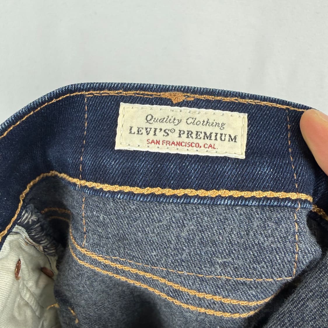 (34/32) 리바이스 502 퍼포먼스 중청 데님 팬츠 상품이미지6