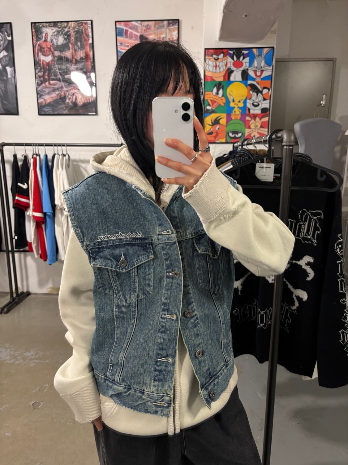 할리데이비슨 플레임 자수 베스트  상품이미지3