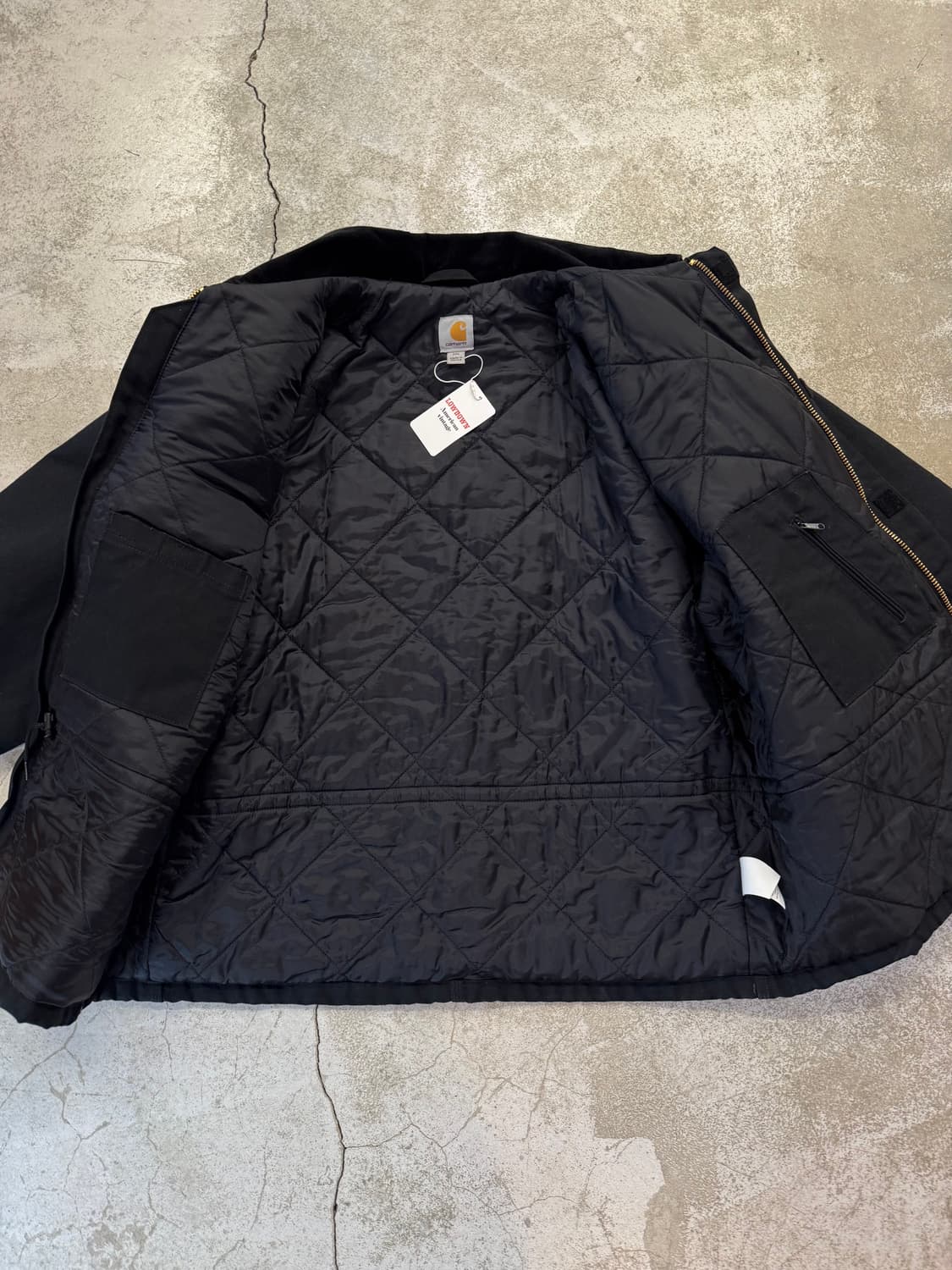 칼하트 C003 BLK 덕 캔버스 워크자켓 상품이미지5