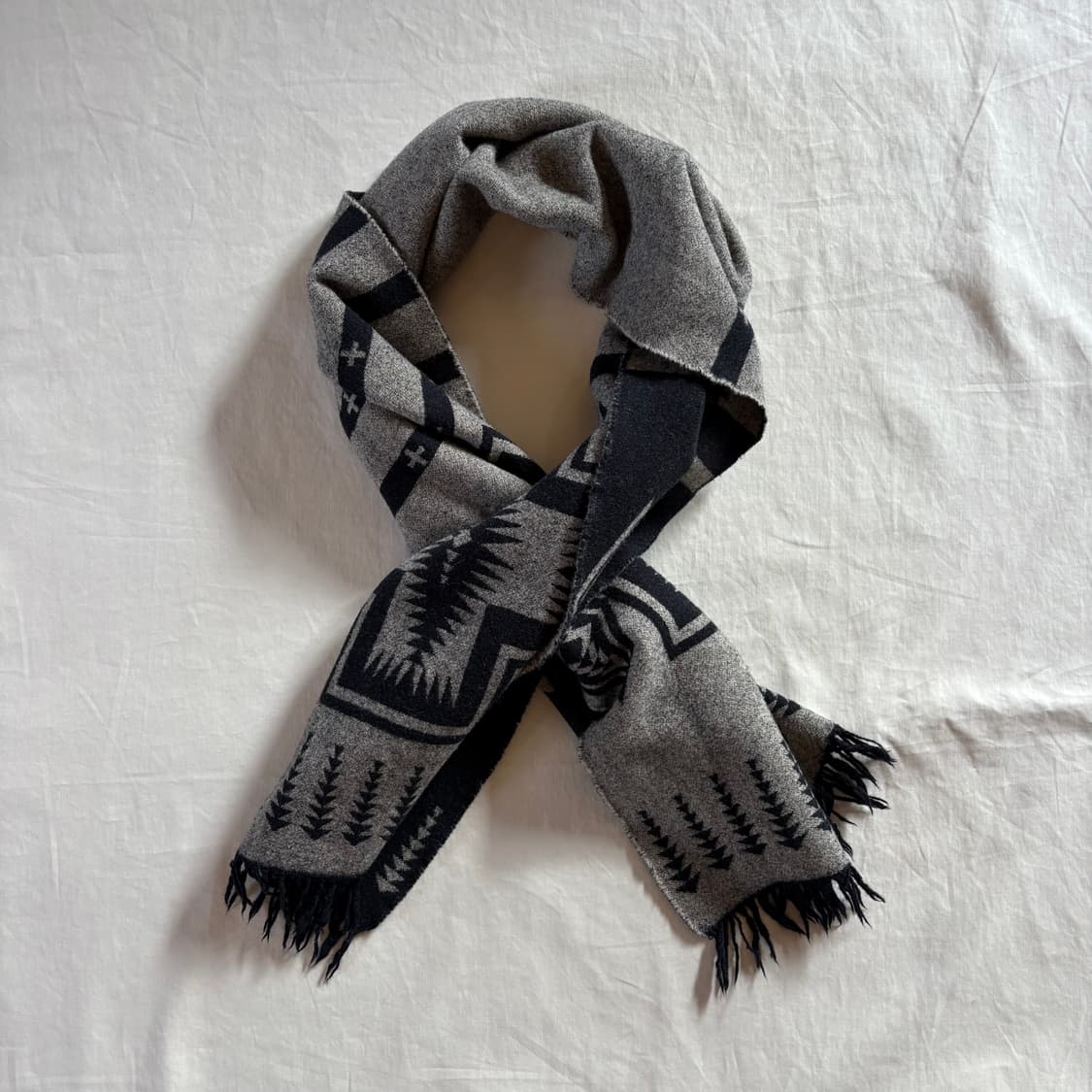 USA PENDLETON 치마요 나바호 리버서블 버진울 머플러 상품이미지9