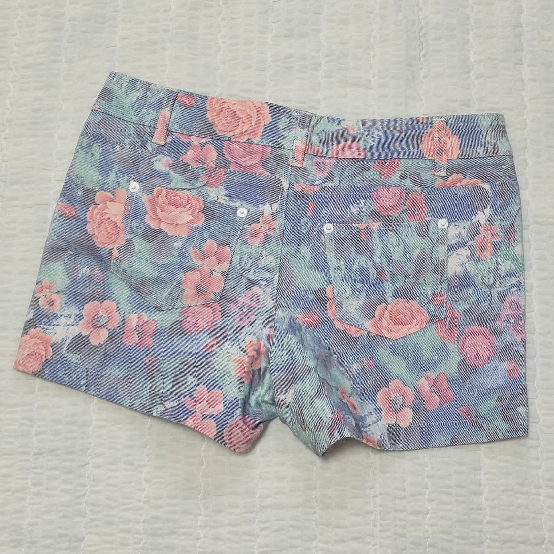 빈티지무드 수채화 로즈플라워 반바지숏팬츠 상품이미지2
