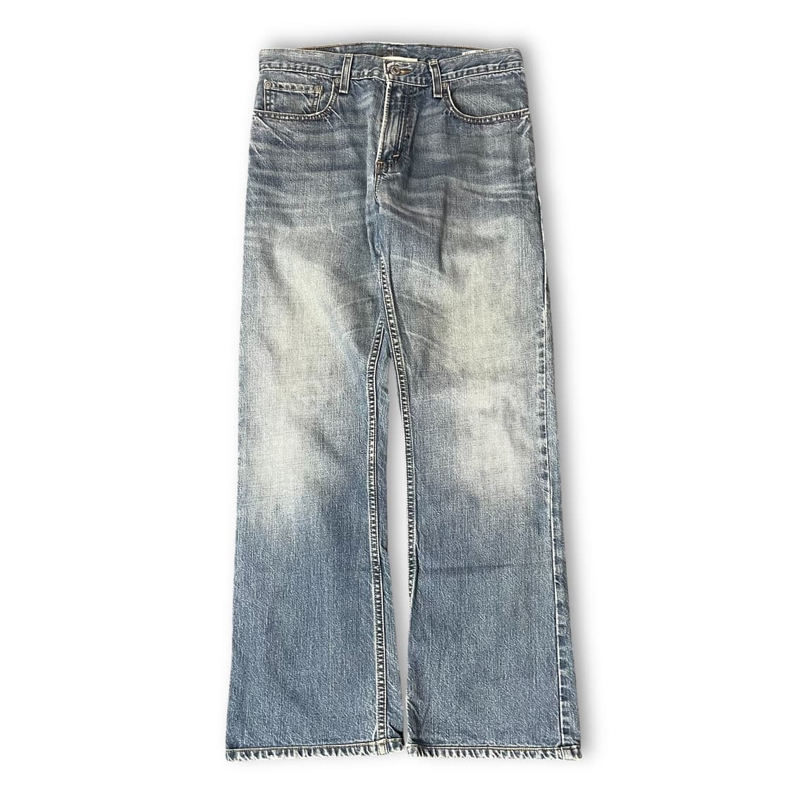 (32) 리바이스 527 32X32 워싱 데님 팬츠 로우부츠컷 상품이미지1