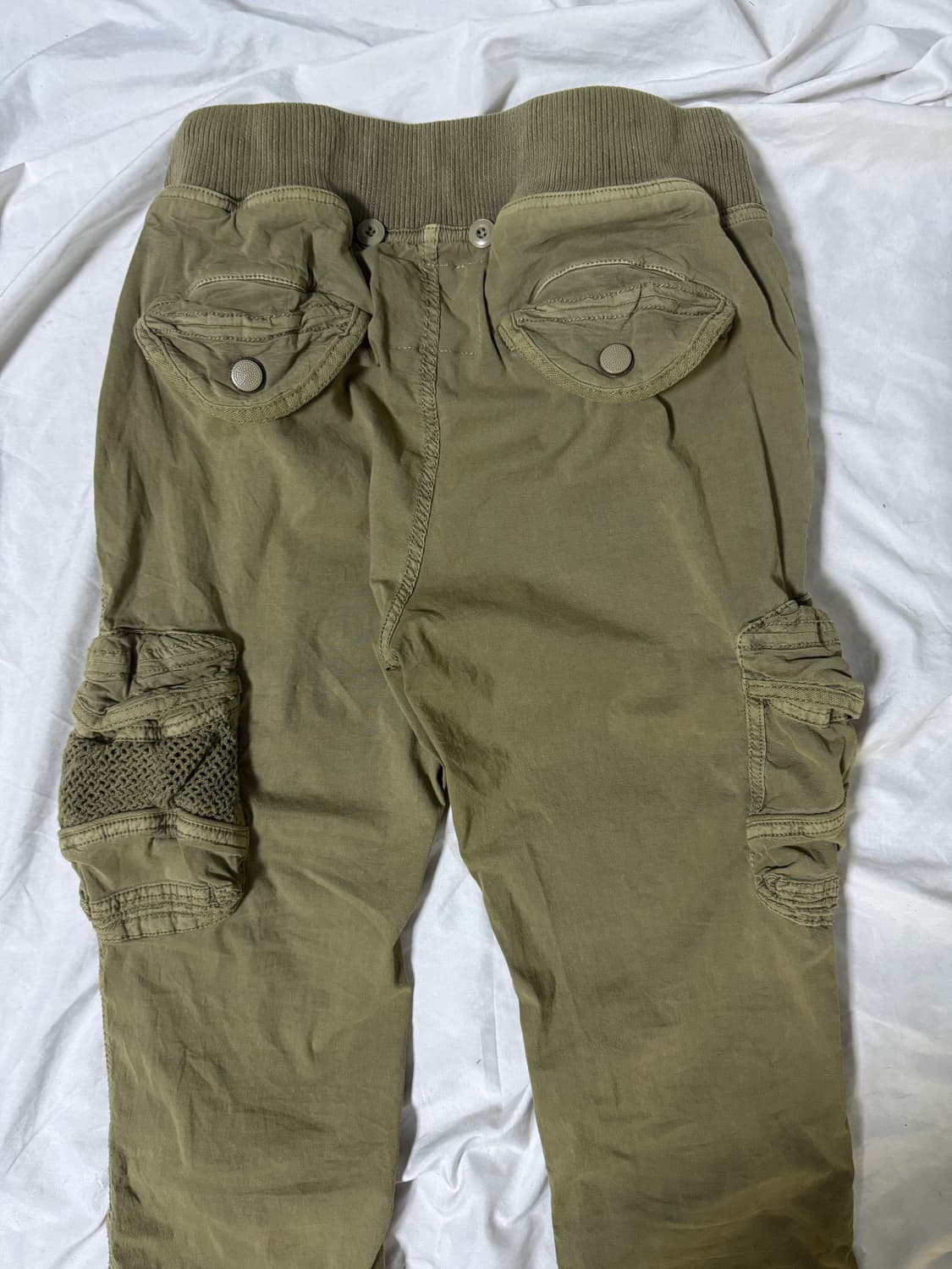 GOA 서스펜더 버튼 밴딩 카고 팬츠 y2k lgb 밀리터리 상품이미지7