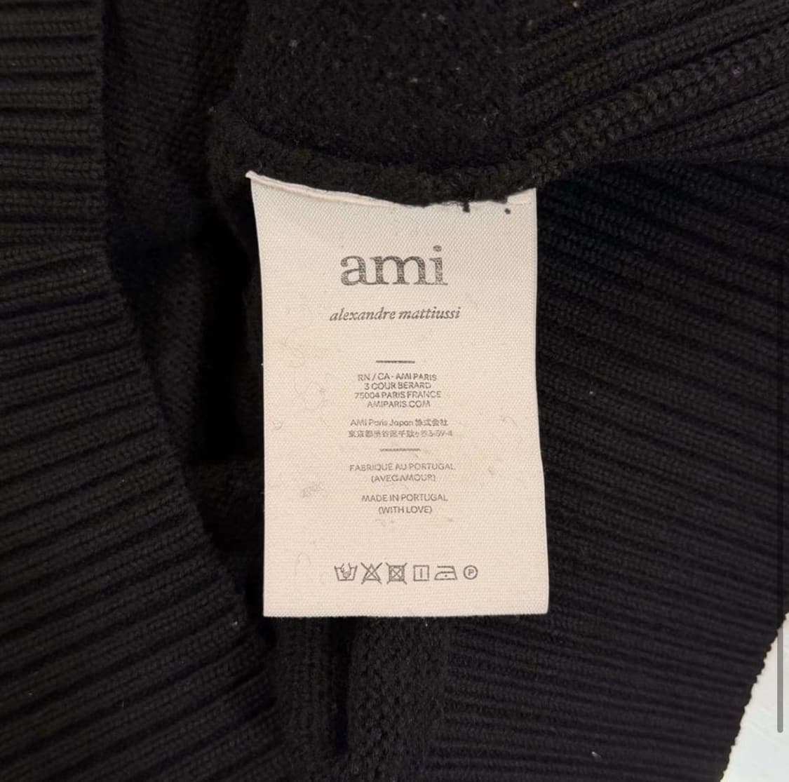 [리오브전포점] 아미 인타르시아 빅하트 로고 니트 상품이미지5