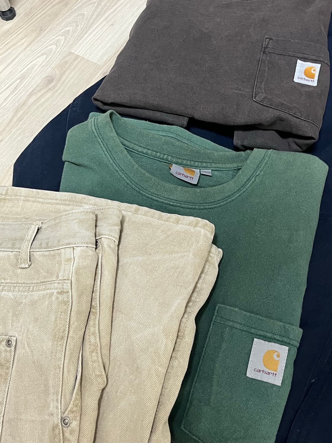 칼하트 j140 자켓 + 아크테릭스 비니  +티셔츠 세트 상품이미지2