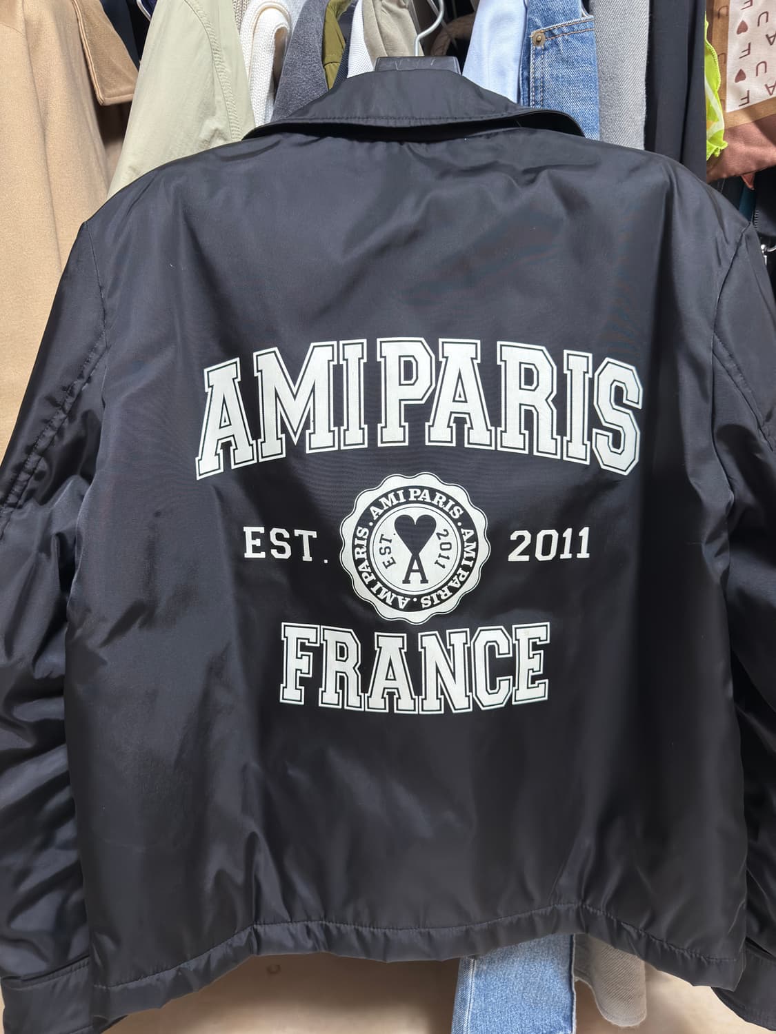 [정품] 아미 파리스 하트로고 프랑스 코치자켓 상품이미지3