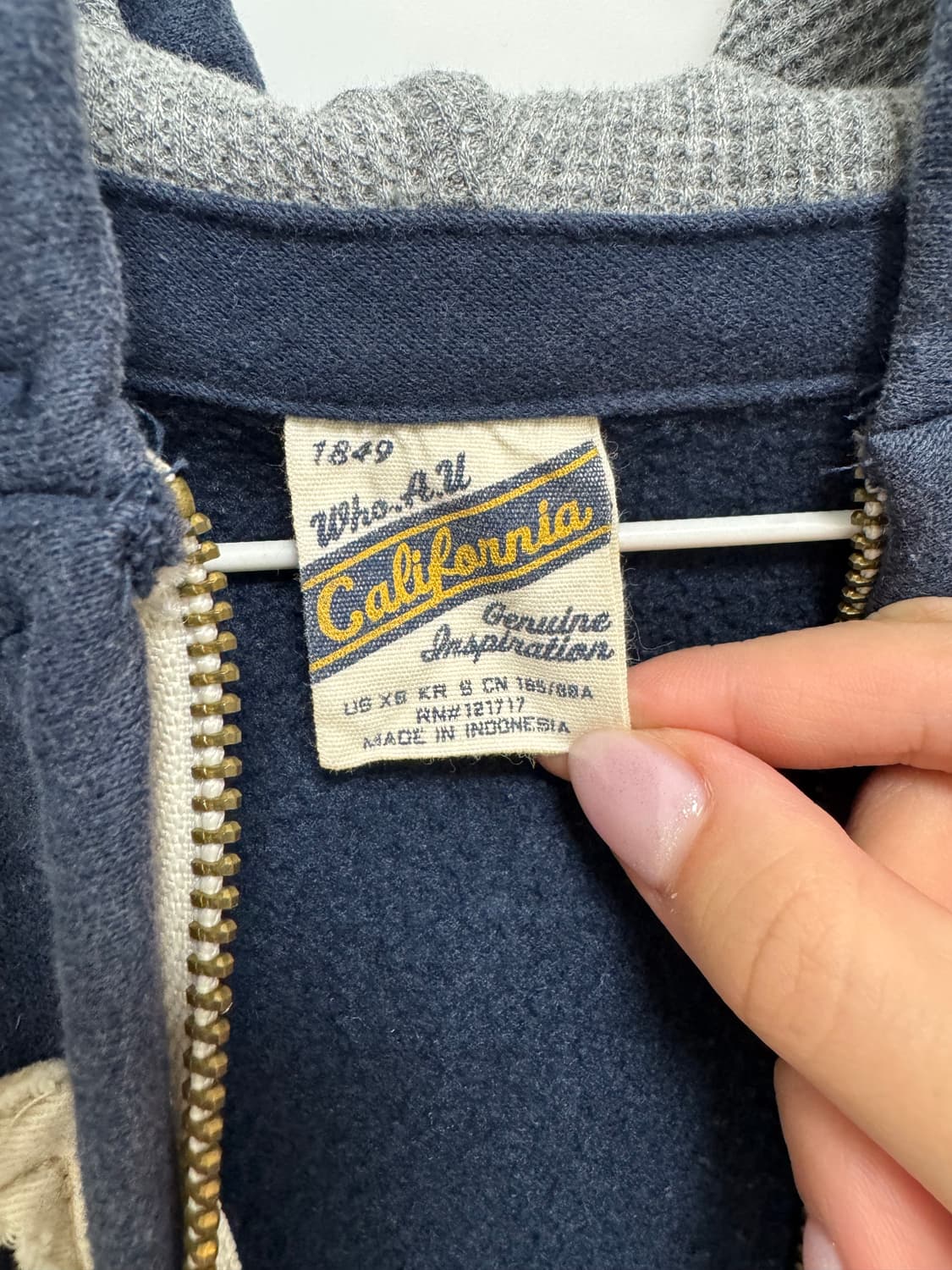 후아유 네이비 후드집업  상품이미지4