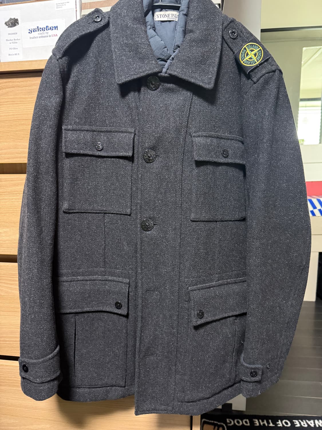 스톤아일랜드 울 필드 자켓 내피 탈부착형 상품이미지1