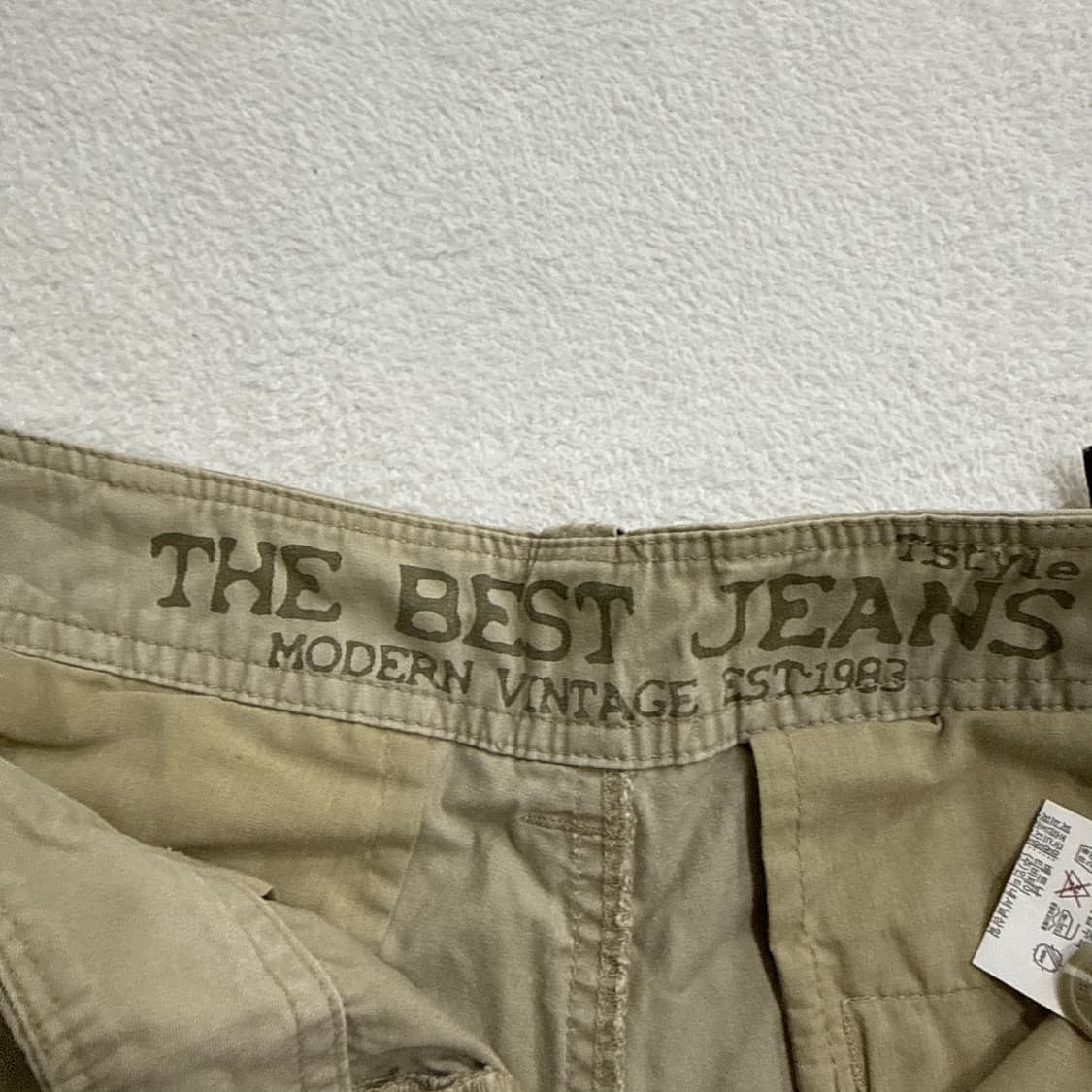28 새상품 더베스트진 빈티지 치노 반바지 0406T 상품이미지4