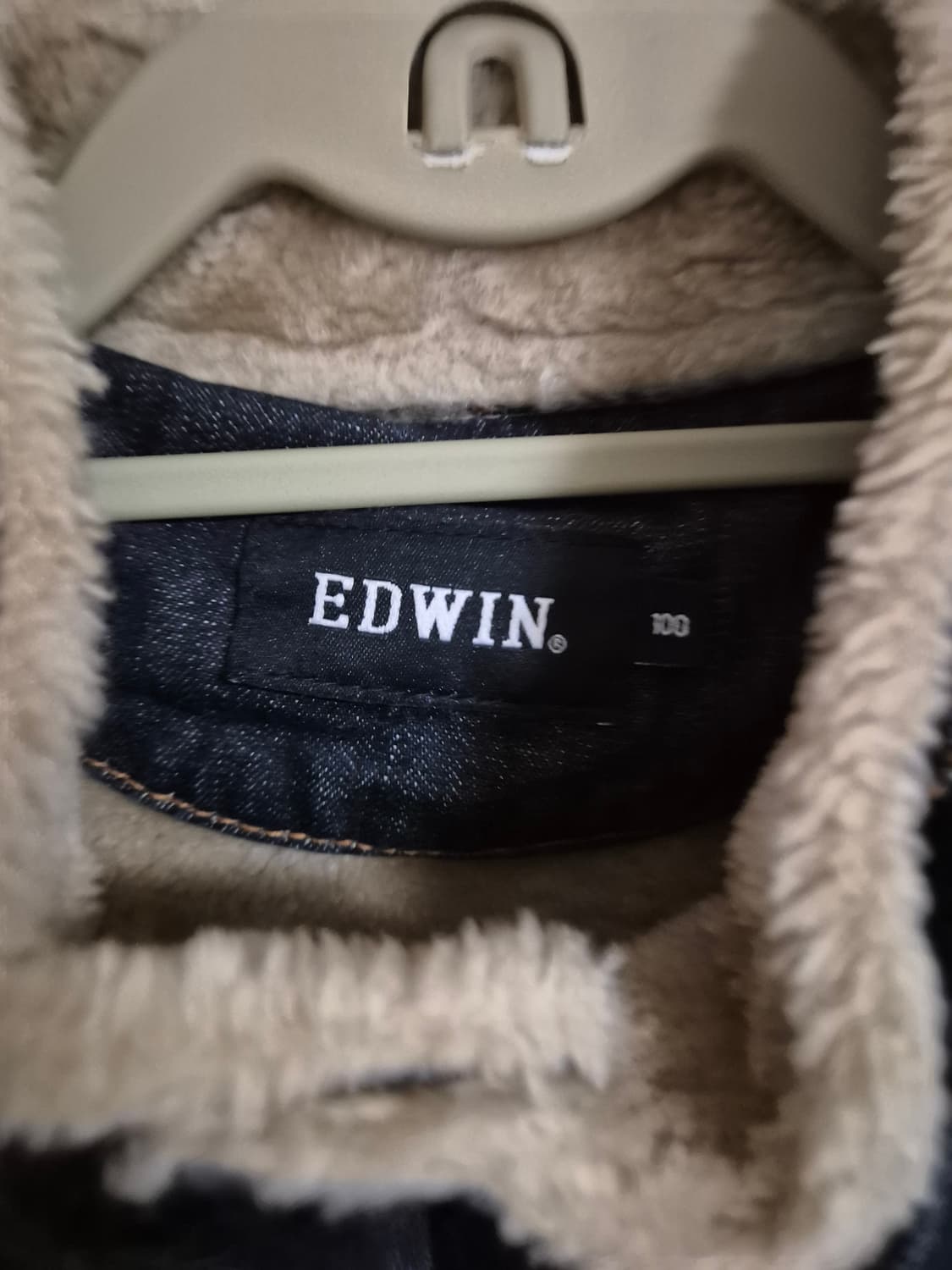 EDWIN 에드윈 쉐르파 바이커 청자켓 상품이미지5