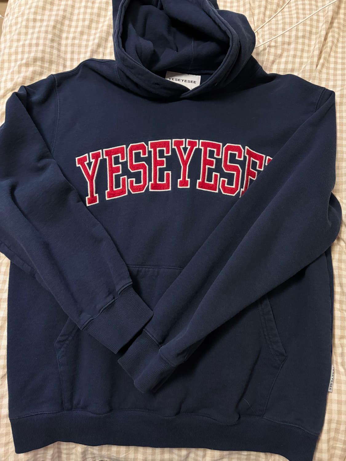 예스아이씨 네이비 후드티 M 상품이미지1